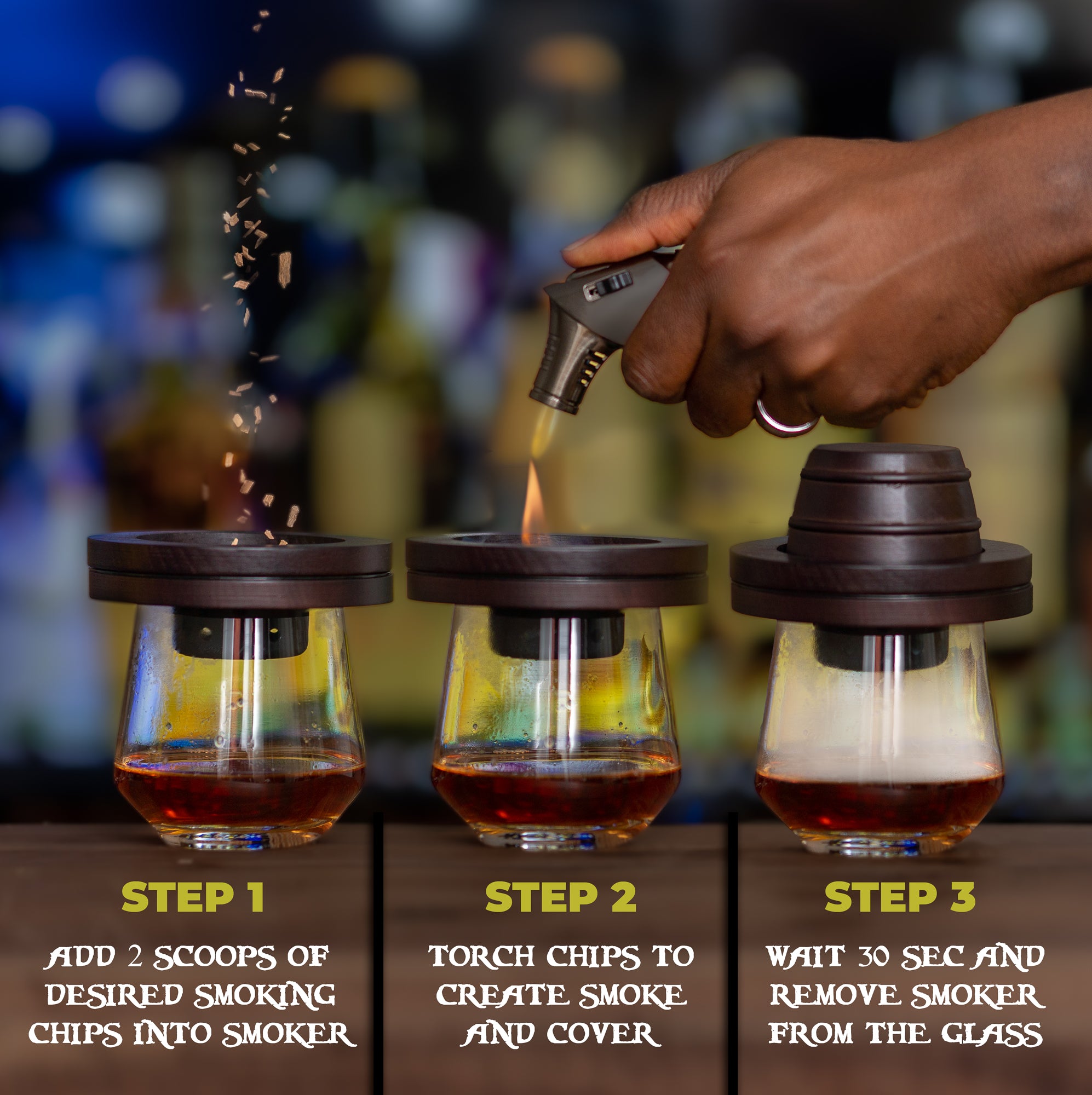 Premium Cocktail Smoker Kit (No Butane)